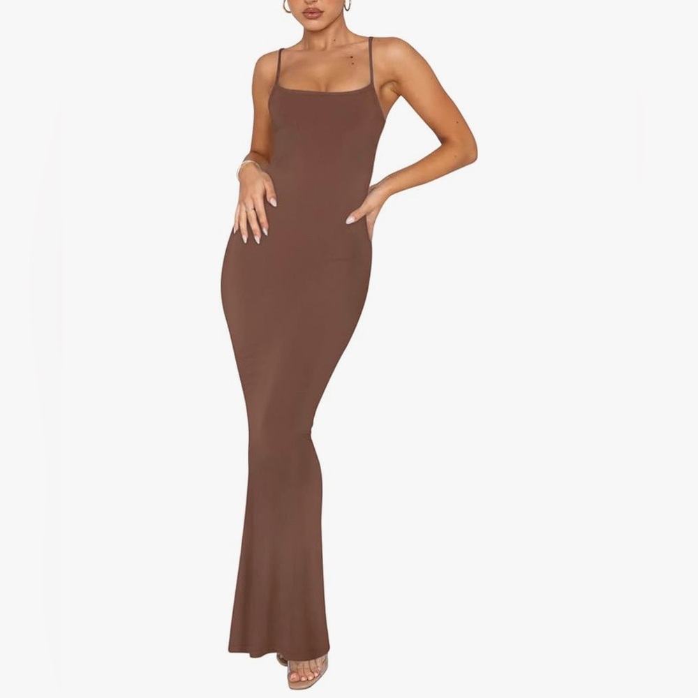 REORIA Women's Sleeveless Ribbed Bodycon Maxi Dress- Size M- BNWOT - Picture 1 of 9